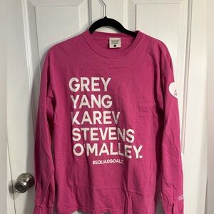 Jadelynn Brooke Bold Pink Long Sleeve Tee